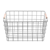 Load image into Gallery viewer, Toska Wire Beech Handle Basket - 38cm x 27cm x 21cm
