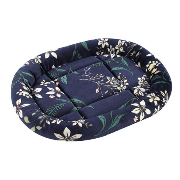 Floral Oval Cat Bed - 42cm x 36cm x 4cm