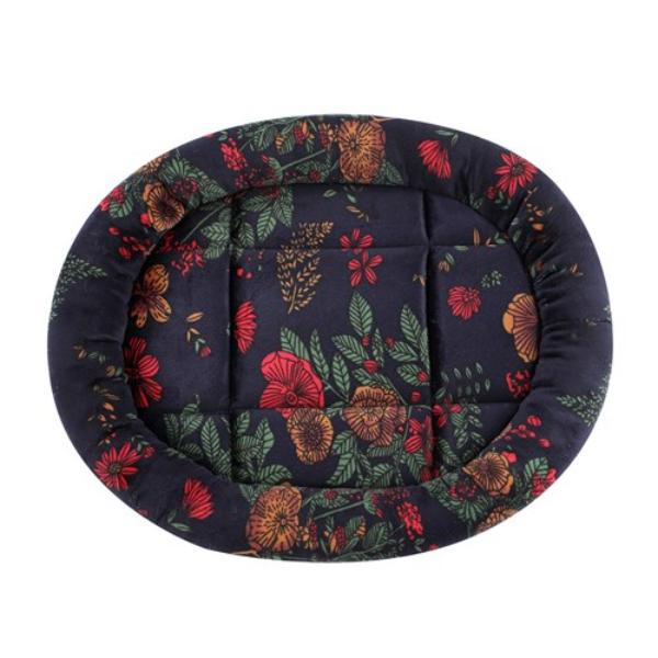 Floral Oval Cat Bed - 42cm x 36cm x 4cm