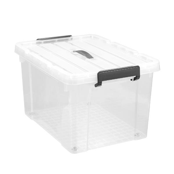 Boxsweden White Dura Carry Box With Wheels - 43L