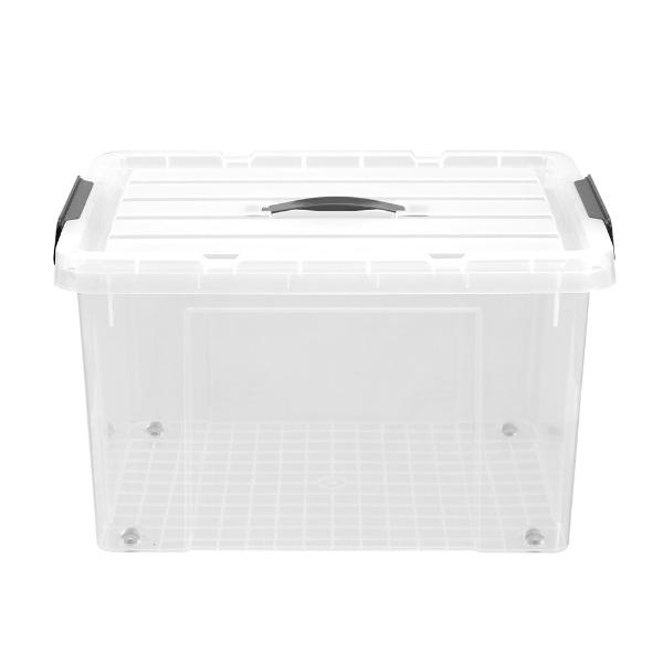 Boxsweden White Dura Carry Box With Wheels - 43L