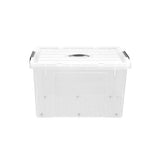 Load image into Gallery viewer, Boxsweden White Dura Carry Box With Wheels - 65L
