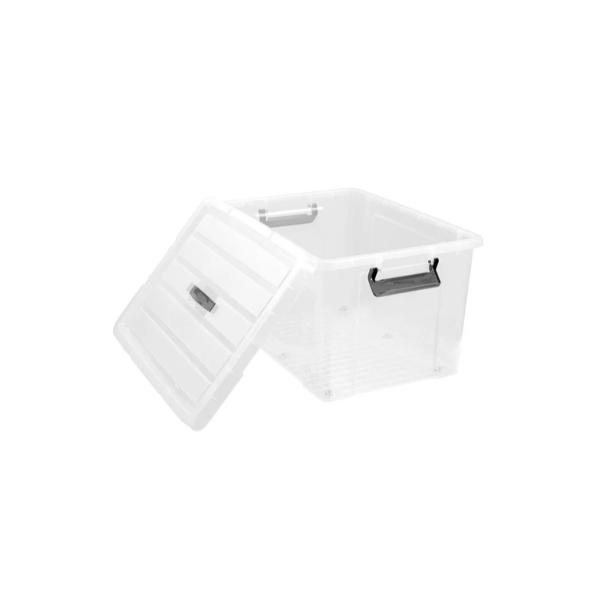 Boxsweden White Dura Carry Box With Wheels - 65L