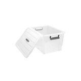 Load image into Gallery viewer, Boxsweden White Dura Carry Box With Wheels - 65L
