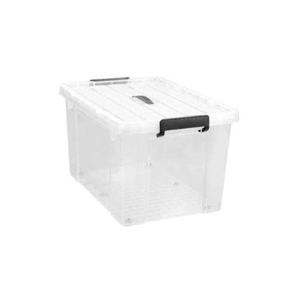 Boxsweden White Dura Carry Box With Wheels - 65L