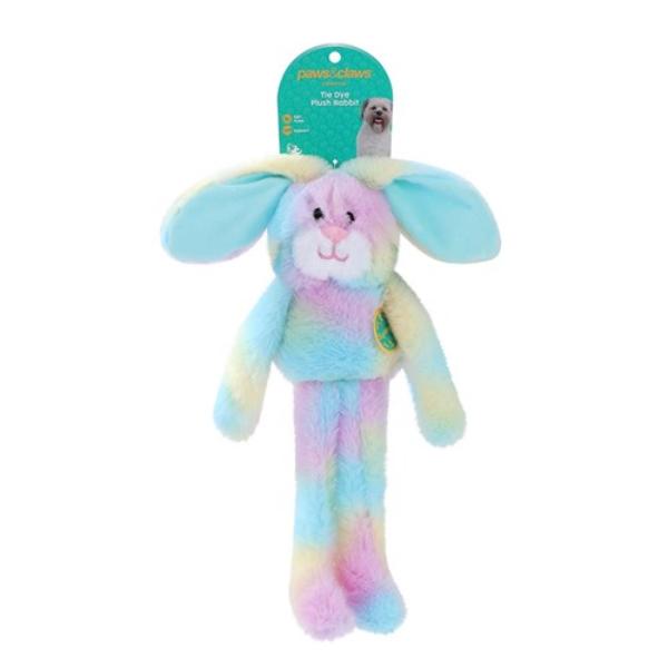 Tie Dye Plush Rabbit Pet Toy - 55cm x 10cm x 7cm