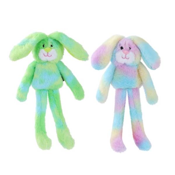 Tie Dye Plush Rabbit Pet Toy - 55cm x 10cm x 7cm