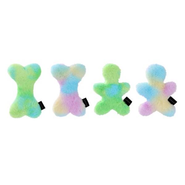 Tie Dye Plush Man & Bone - 17cm x 12cm x 5.5cm