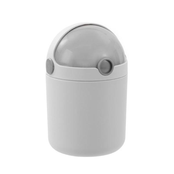 Round Tabletop Dome Lid Bin - 2L