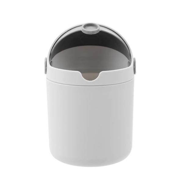 Round Tabletop Dome Lid Bin - 2L