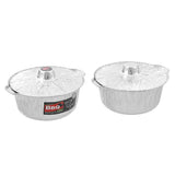 Load image into Gallery viewer, Lemon &amp; Lime Silver 3.8L Foil BBQ Pot With Lid - 29cm
