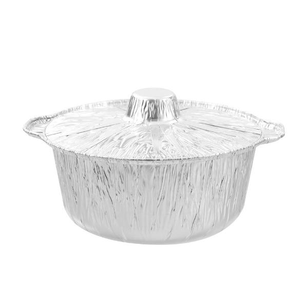 Lemon & Lime Silver 3.8L Foil BBQ Pot With Lid - 29cm