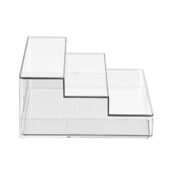 Boxsweden Crystal Clear 3 Tier Shelf Organiser Drawer - 26.5cm