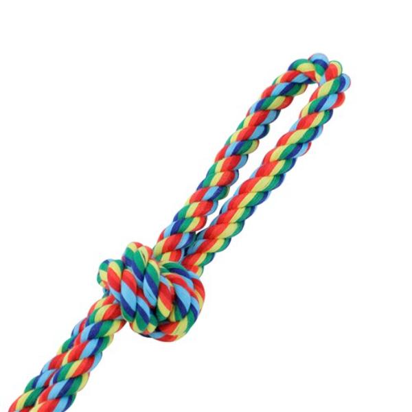 Rainbow Knotted Rope Toy = 30cm x 1cm