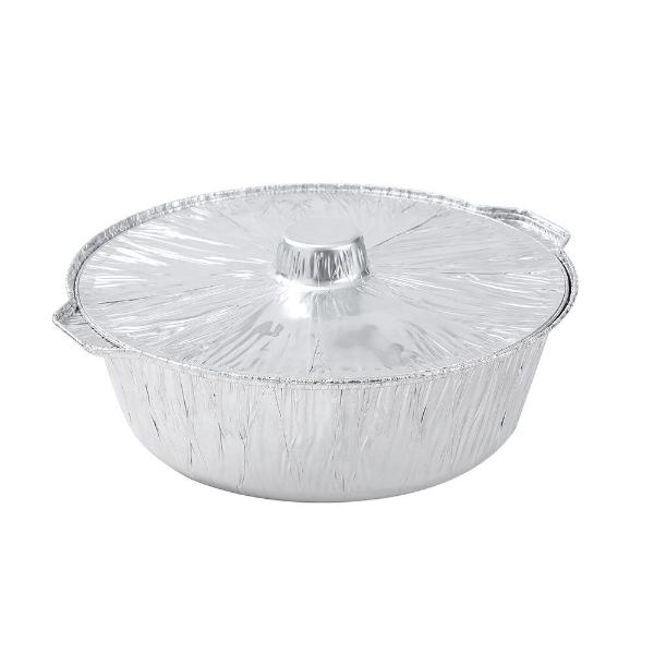 Lemon & Lime Thick And Strong Foil Bbq With Lid - 34cm