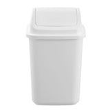 Load image into Gallery viewer, Boxsweden White Swing Top Bin 12L Trash Container - 38cm
