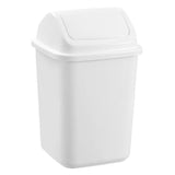 Load image into Gallery viewer, Boxsweden White Swing Top Bin 12L Trash Container - 38cm
