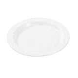Load image into Gallery viewer, 25 Pack Lemon &amp; Lime White Round Reusable Side Plate - 18cm
