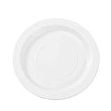Load image into Gallery viewer, 25 Pack Lemon &amp; Lime White Round Reusable Side Plate - 18cm
