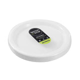 Load image into Gallery viewer, 20 Pack Lemon &amp; Lime White Large Round Reusable Serving Plate - 25.5cm
