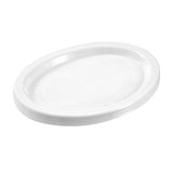 Load image into Gallery viewer, 20 Pack White Reusable Oval Dinner Plate - 31cm x 24.5cm
