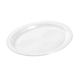 Load image into Gallery viewer, 20 Pack White Reusable Oval Dinner Plate - 31cm x 24.5cm
