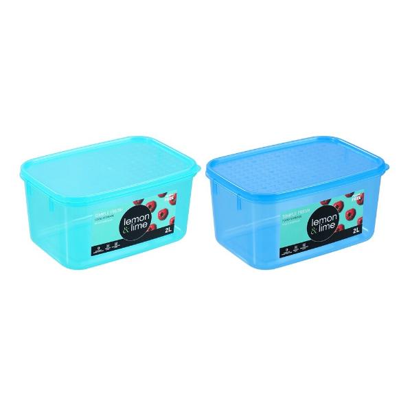 Lemon & Lime Simple Fresh Food Container - 2L