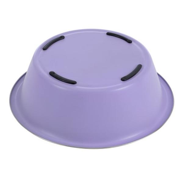 Stainless Steel Anti Skid 2000ml Pet Bowl - 24.6cm x 24.6cm x 7.5cm