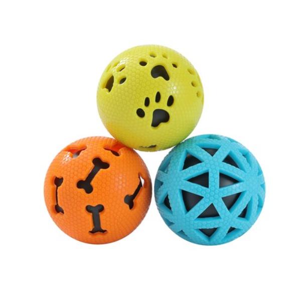 3 Pack Tpr Beef Scented Balls - 7cm