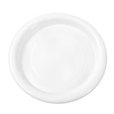 Load image into Gallery viewer, 50 Pack White Reusable Plastic Dinner Plate - 25.5cm
