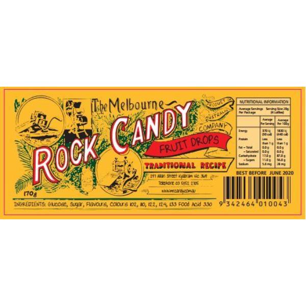 Fruit Drops Rock Candy - 170g