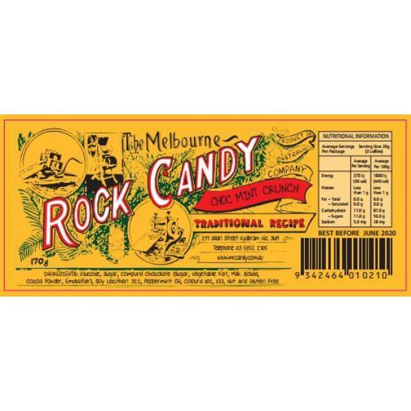 Choc Mint Crunch Rock Candy - 170g