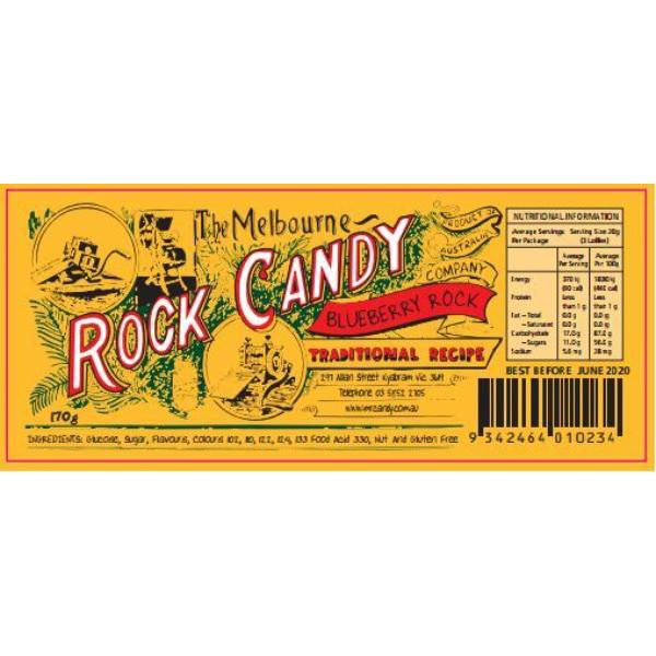Blueberry Rock Candy - 170g