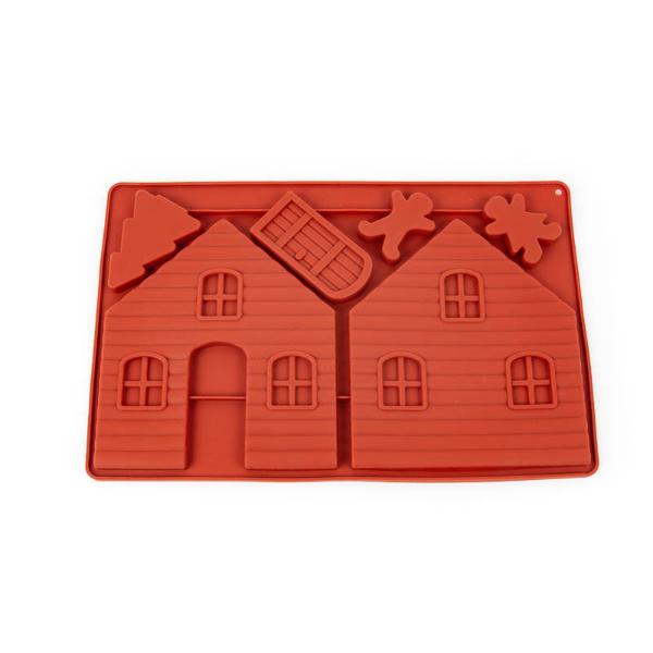 2 Pack Large Gingerbread House Silicon Mould