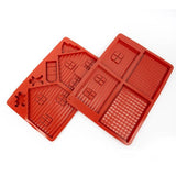 Load image into Gallery viewer, 2 Pack Large Gingerbread House Silicon Mould
