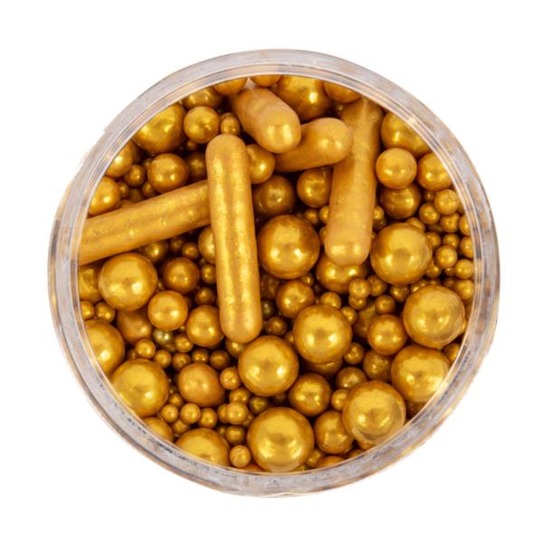 Sprinks Matte Gold Bubble & Bounce Sprinkles - 75g