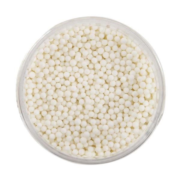 Sprinks Matte White Cachous Pearl Beads - 65g