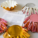 Load image into Gallery viewer, 24 Pack Silver Blook Baking Cups
