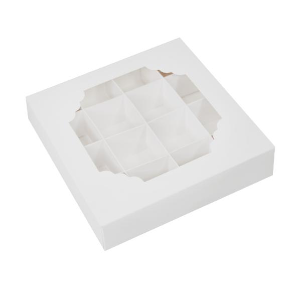 White 16 Cavities Window Treat Box & Insert