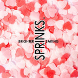 Load image into Gallery viewer, Sprinks Small Valentine Hearts Wafer Decorations - 9g
