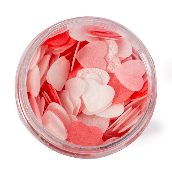 Sprinks Small Valentine Hearts Wafer Decorations - 9g