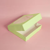 Load image into Gallery viewer, 5 Pack Large Pastel Green Papyrus Scalloped Treat Box
