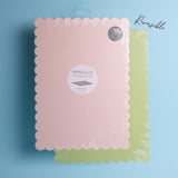 Load image into Gallery viewer, Dual Colour Rectangle Scalloped Cake Board - Pink &amp; Green 14 x 10 Inch
