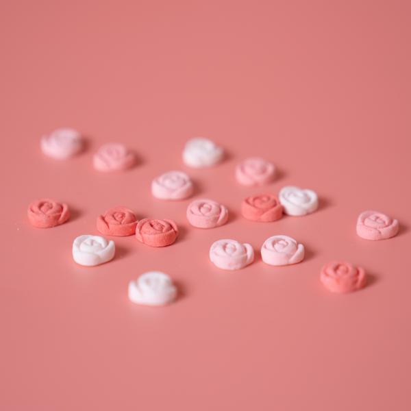 24 Pack Springs Icing Mini Roses Decorations