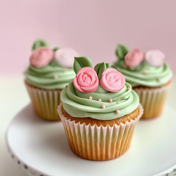 24 Pack Springs Icing Mini Roses Decorations