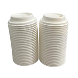 Load image into Gallery viewer, 50 Pack Reusable Sugarcane Lids Suitable For 8oz Cups
