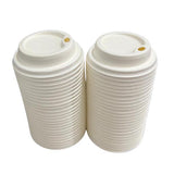 Load image into Gallery viewer, 50 Pack Reusable Sugarcane Lids Suitable For 8oz Cups
