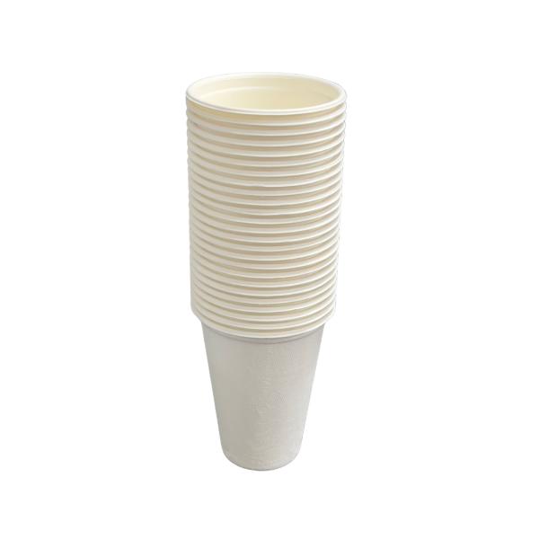 25 Pack Eco Friendly Zafpack Sugarcane Cups - 355ml