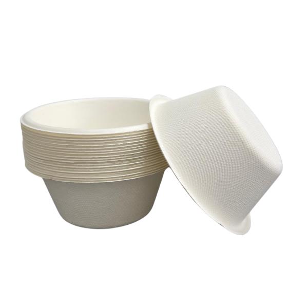 20 Pack Eco Friendly Zafpack Sugarcane Bowls - 240ml