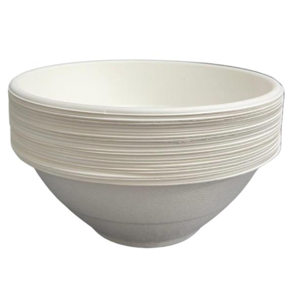 20 Pack Eco Friendly Zafpack Sugarcane Bowl - 1200ml